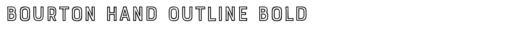 Bourton Hand Outline Bold image